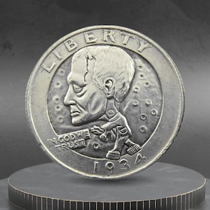 Hobo Coin Frankenstein Monster Classic Gothic Dark Art American Custom Coin Quarter