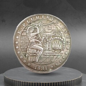 Hobo Coin Sexy Woman Christmas Tree Holiday Present American Custom Coin Dollar