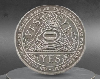 Hobo Coin Teschio Sì No Decisione Occhio onniveggente Lancia moneta Arte Moneta personalizzata americana Dollaro