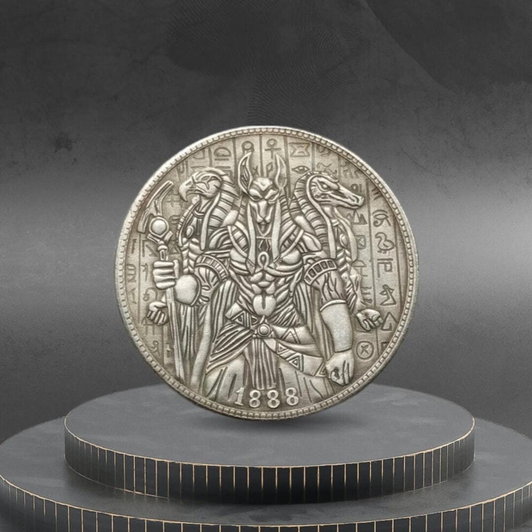 Hobo Coin Anubis RA and Sobek Egyptian Powerful God American Custom ...