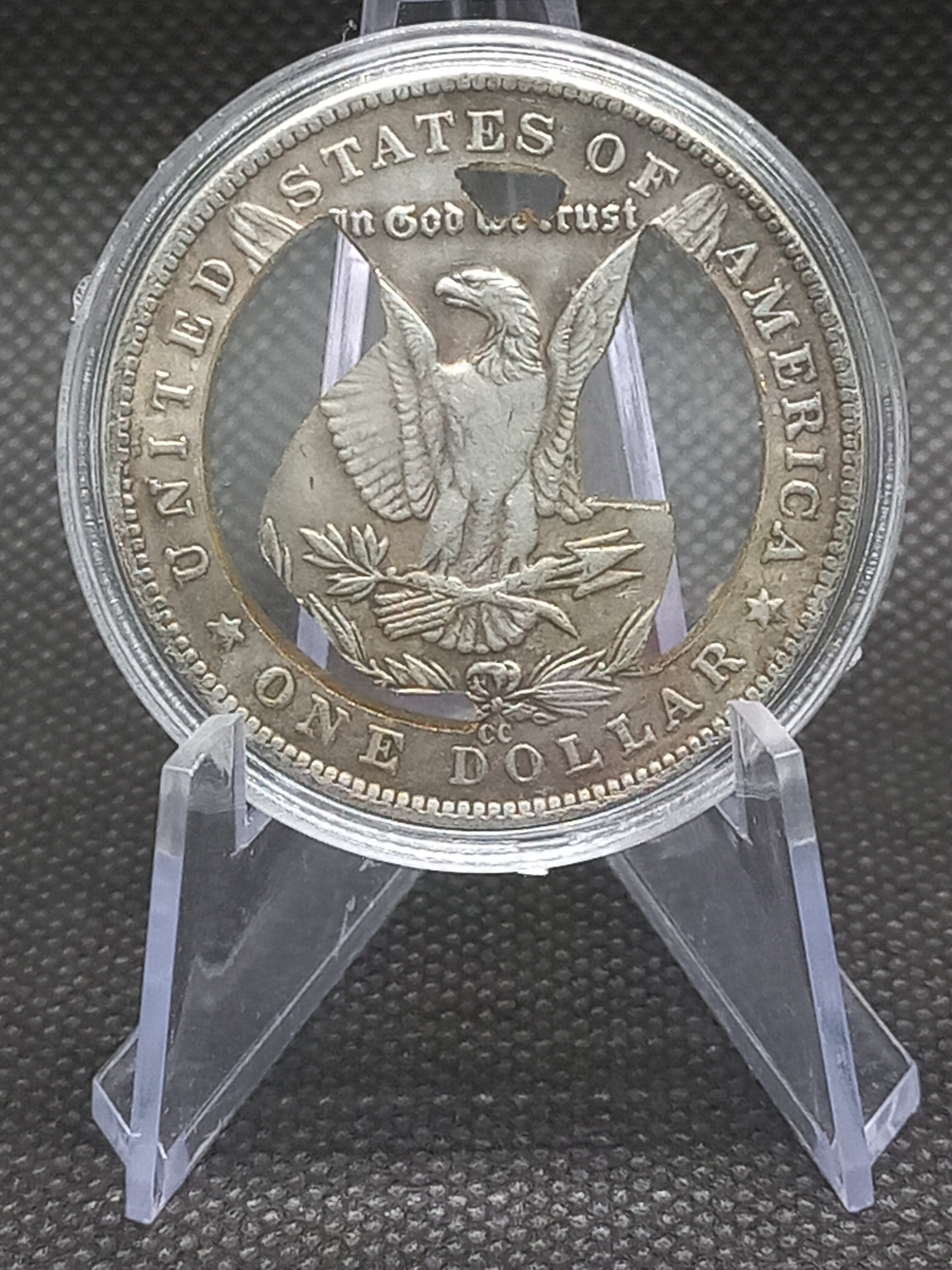 Hand Cut Couple Making Love Romantic Hobo Coin Cutting Jewelry Art 
