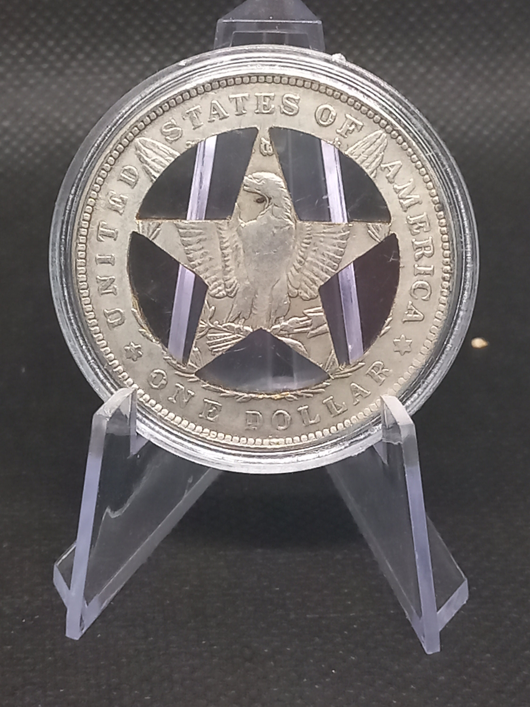 Hand Cut Satinic Ritual Lucifer Devil Hell Hobo Coin Cutting Jewelry ...