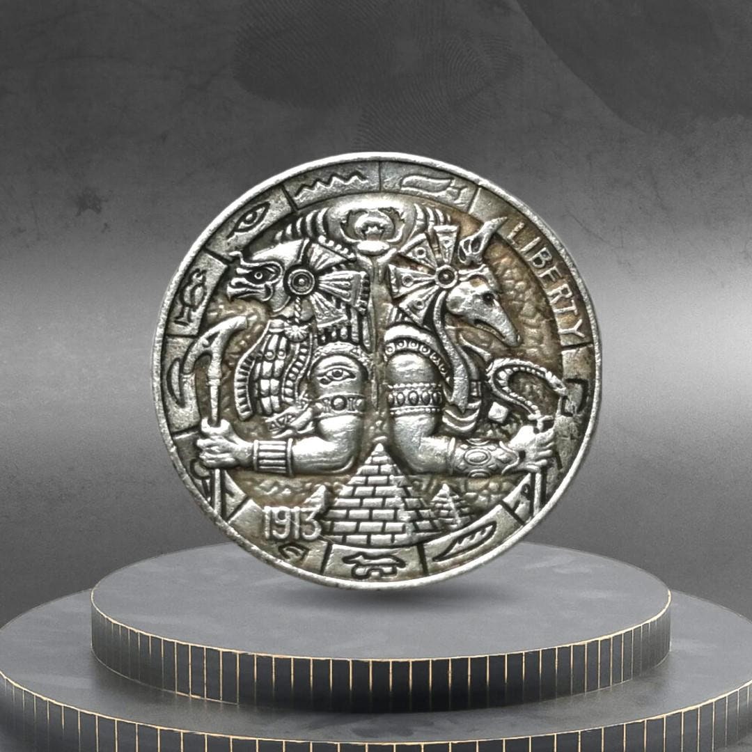 Hobo Coin Anubis the Son of Ra Ancient Egyptian Pyramid God American ...