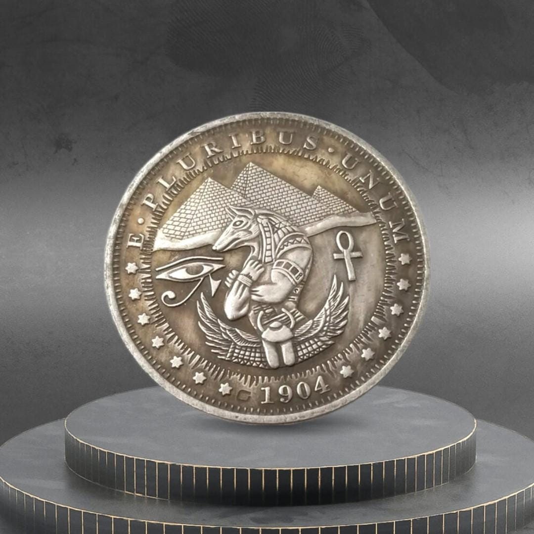 Hobo Coin Set Old Egyptian God Lord of the Desert and War American ...