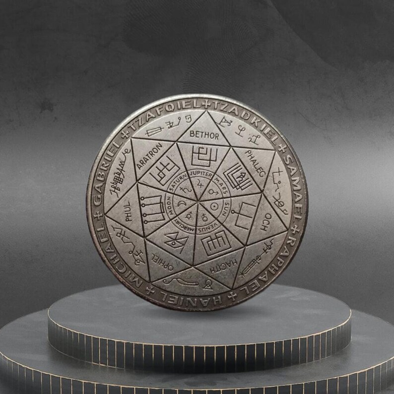Hobo Coin Astrology Solar System Universe Galaxy Pentagram American Custom Coin Dollar