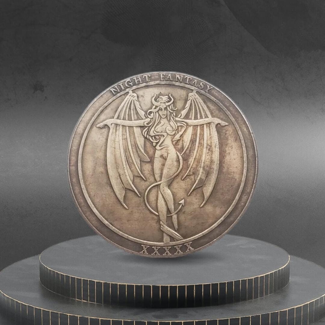 Hobo Coin Demon Angel From Hell Good Evil Flip Coin American Custom ...