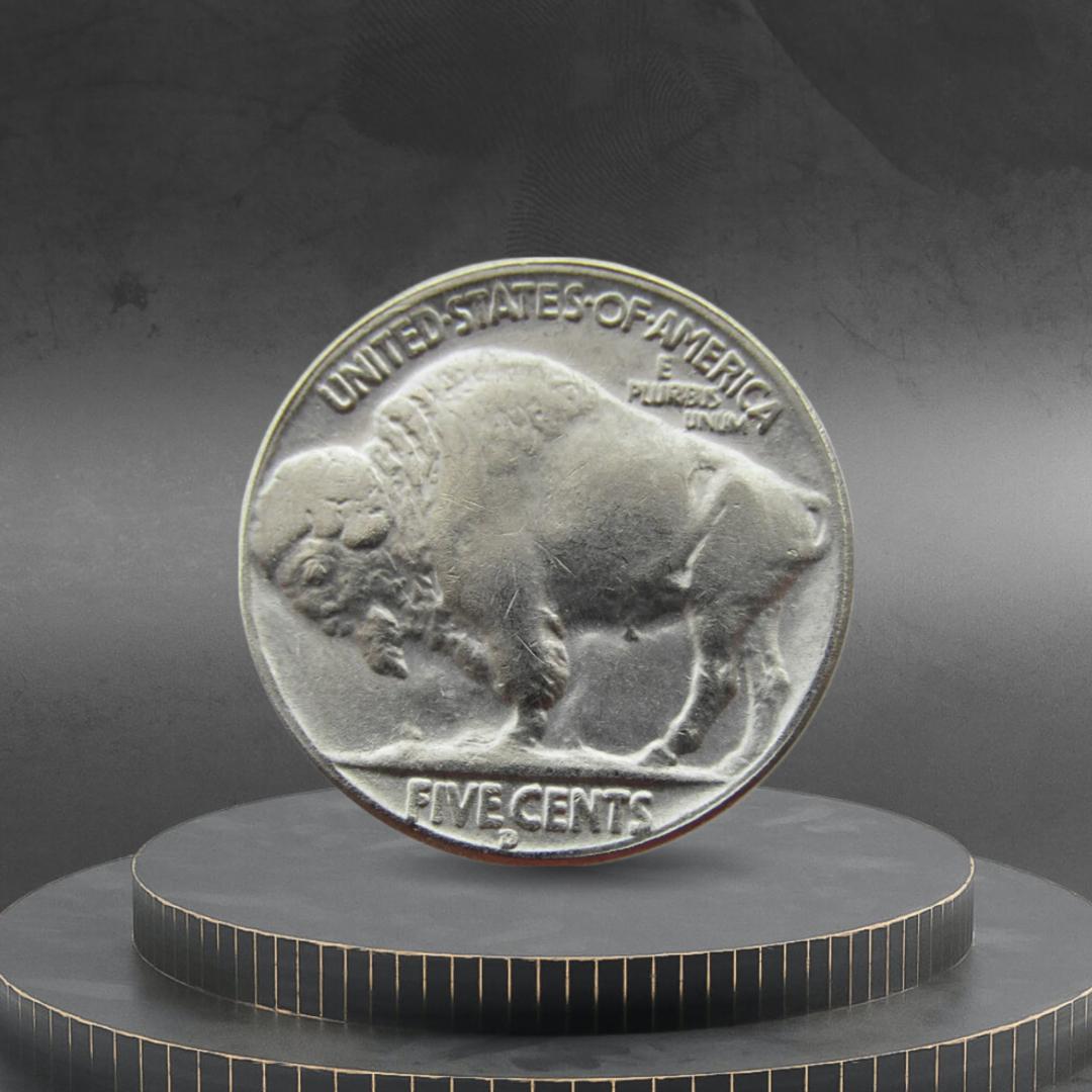 Hobo Coin Skull Buffalo Wild Animal Unique Gothic American Custom Coin ...