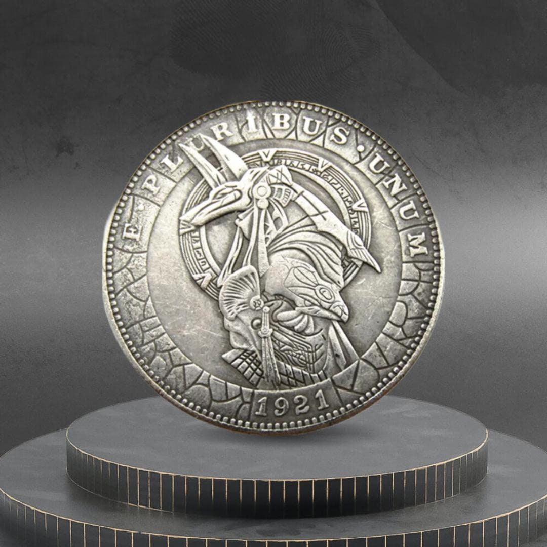 Hobo Coin Anubis Ancient Egyptian God Lord of the Dead American Custom ...