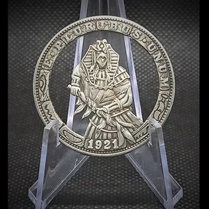 Hand Cut Set God of Ancient Egypt Fantasy Hobo Coin Cutting Jewelry Art ...