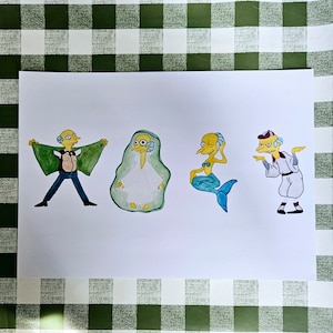 Many a Mr Burns A4 print