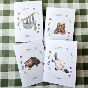 Lot de cartes de Noël caritatives pour animaux sauvages