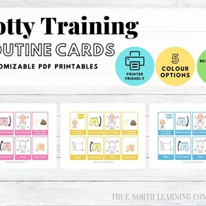 Töpfchen Training Routine Flash Cards
