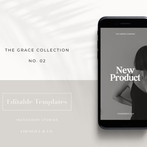 Grace Collection | Luxury Instagram Story Templates | Social Media Templates | Small Business | Editable Templates | Instagram Aesthetic