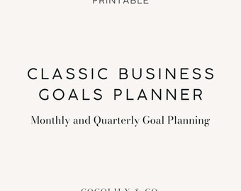Classic Business Planner | Printable (Instant Download)