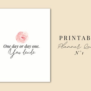 Printable Planner Quotes | No. 1 | Inspirational Quotes | Printable Art ...