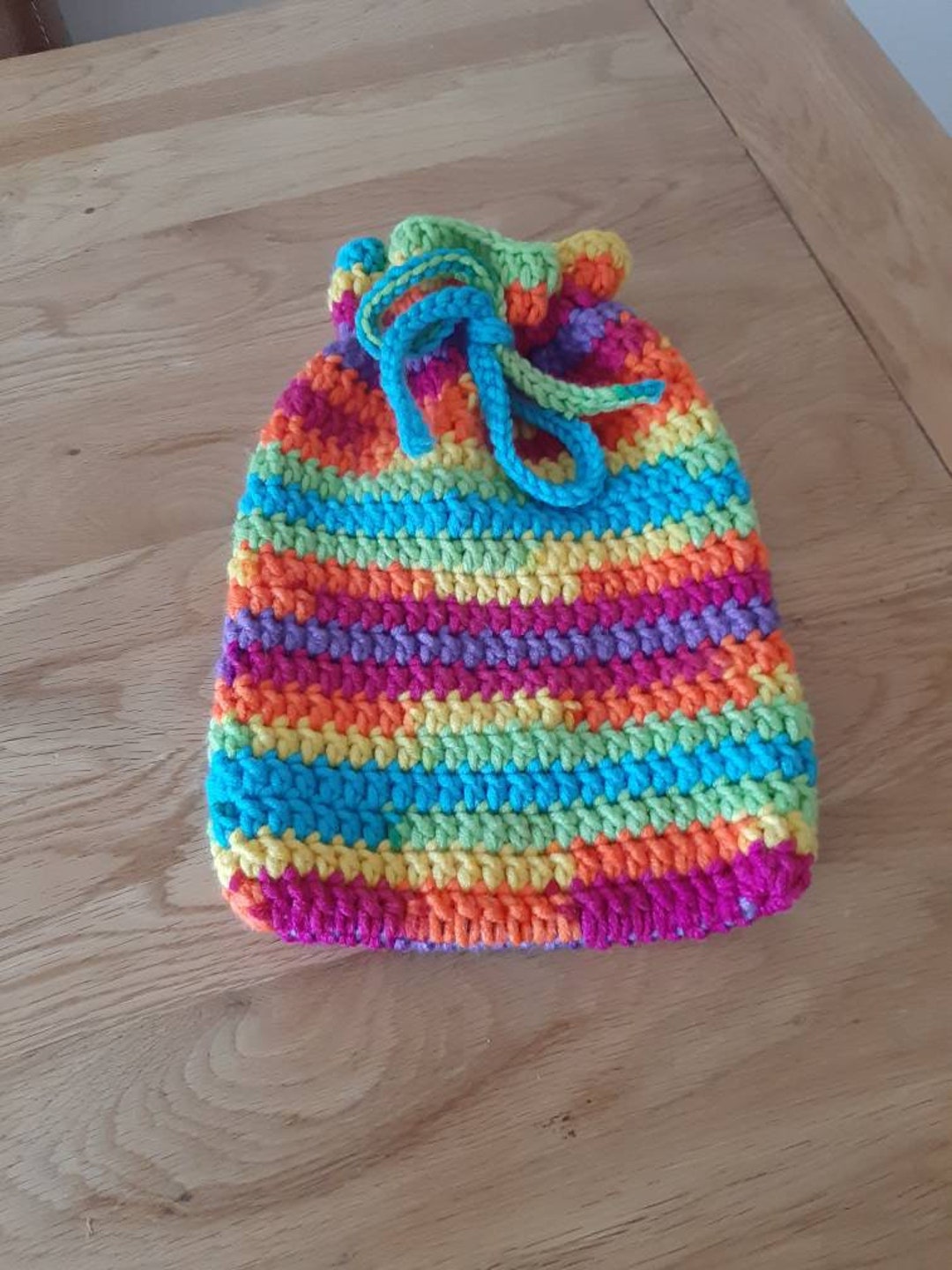 Colourful Crochet Hot Water Bottle Cover Etsy