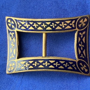 Antique or vintage enamelled buckle