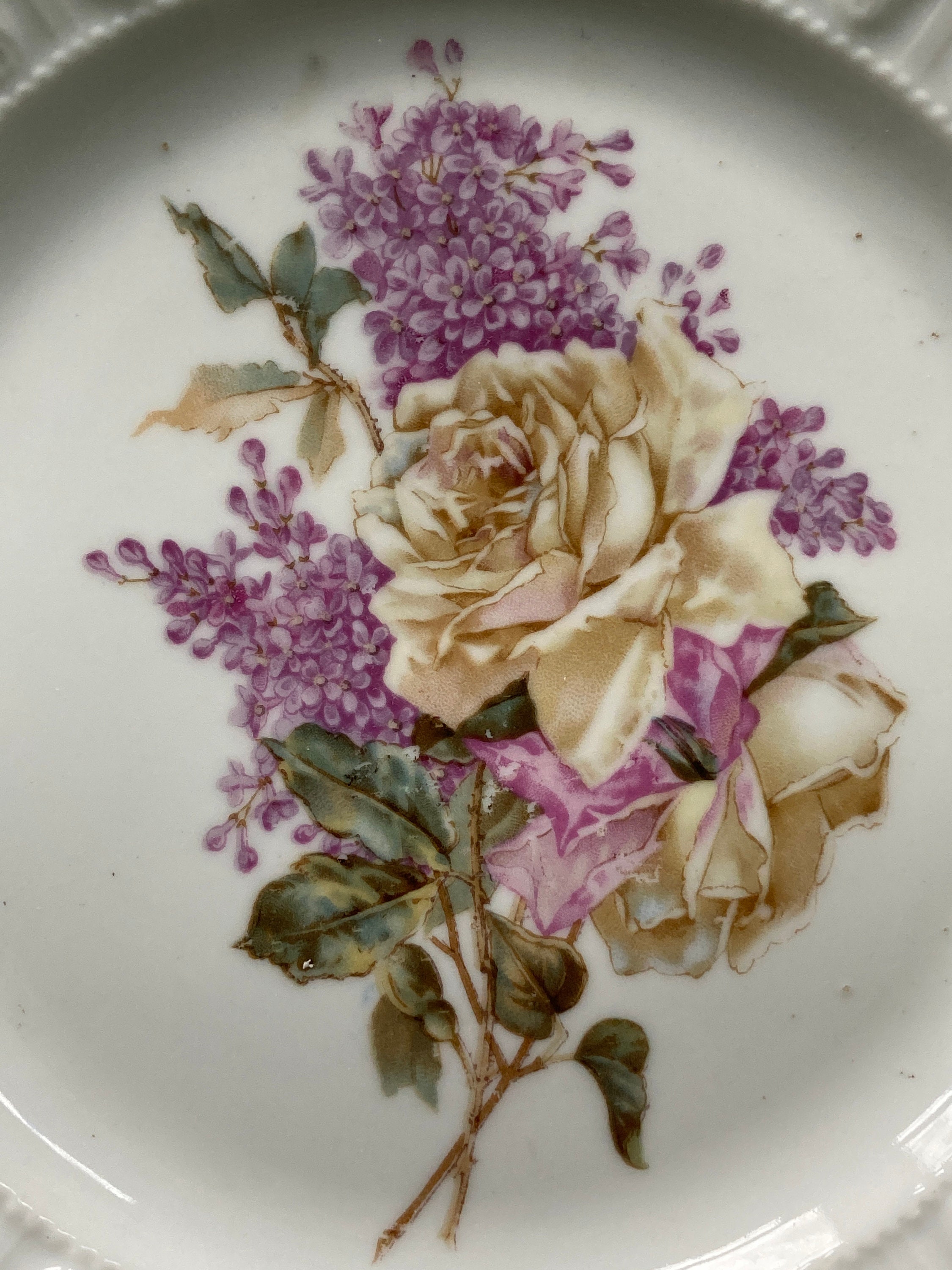 アンティーク Very Pretty and Decorative Pierced Porcelain Plate - Etsy