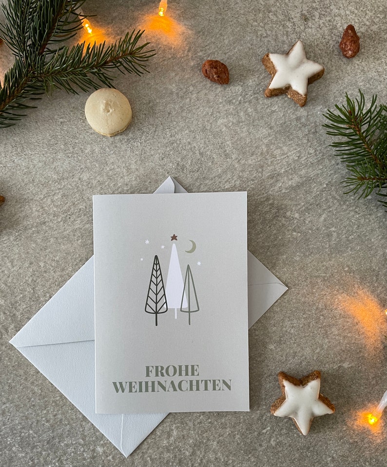 6x Weihnachtskarten Set DIN A6 Klappkarte Bild 5