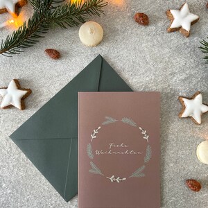 6x Weihnachtskarten Set DIN A6 Klappkarte Bild 7