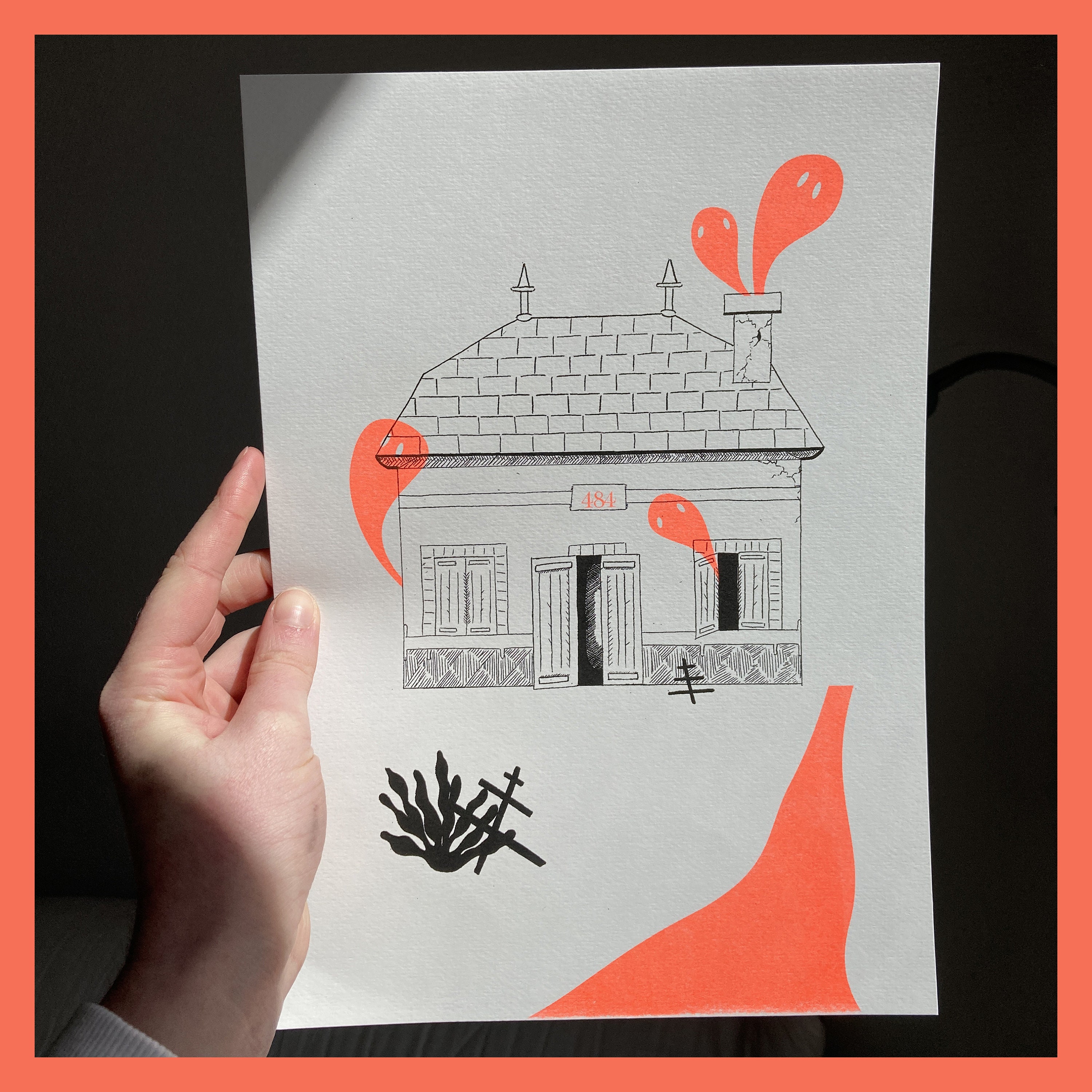 Illustration en Risographie