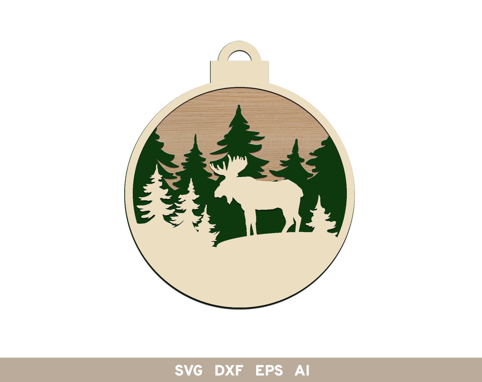 Christmas Ornament SVG Moose Wildlife Ornament Digital Laser | Etsy Christmas Ornament SVG Moose Wildlife Ornament Digital Laser | Etsy
