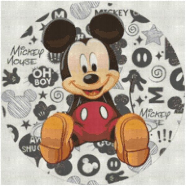 Cross Stitch Pattern Mickey Mouse Etsy