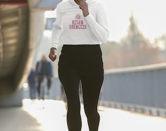 Rise and Energize Women's  Cropped Hoodie