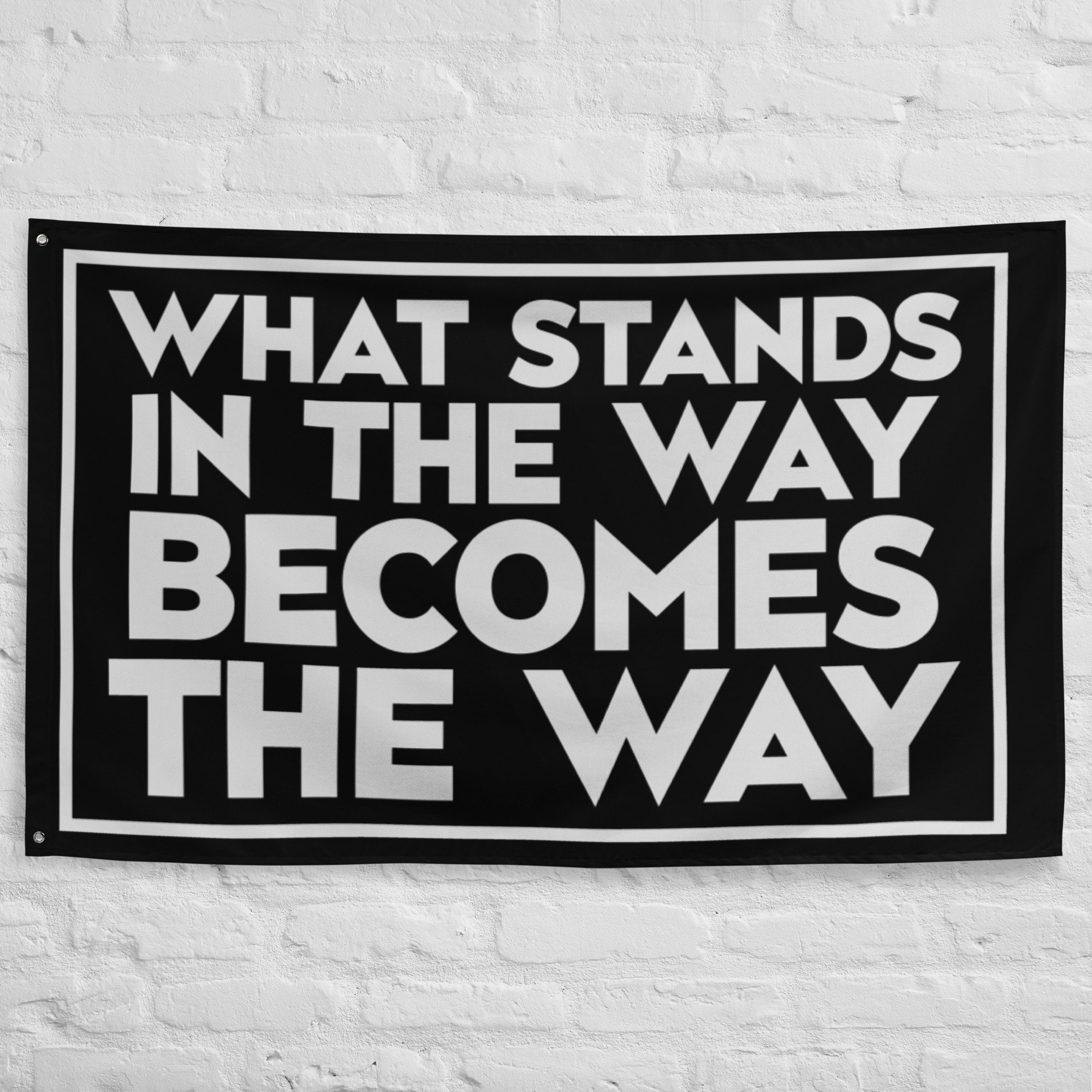 What Stands in the Way the Way Home Gym Banner Etsy