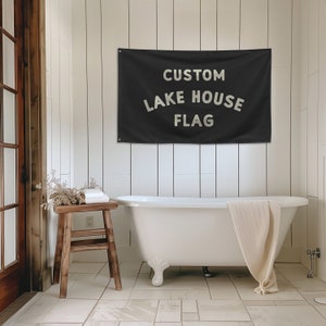 Bandiera personalizzata per casa sul lago