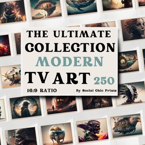 Samsung Frame TV Art Set of 250 | Modern Frame TV Art | Art for Frame tv | Samsung Frame TV | Digital Download