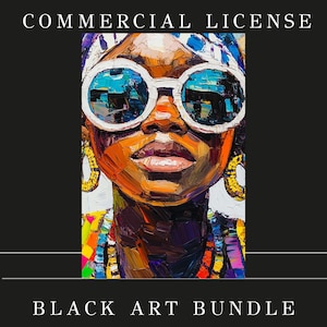 Commercial License for Black Art Collection Prints, Digital Black Culture, Wall Art Decor, Printable Art, Modern African American