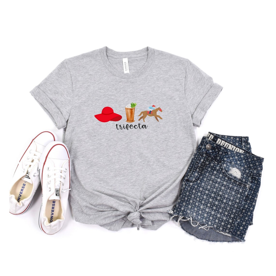 Derby Tshirt Women's Trifecta Kentucky Horse Racing Etsy