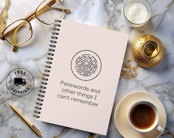 Password and Other Things I Forget Notebook-Funny Password Organizer, Social Media Login Reminder, Internet Logbook, Boss and Coworker Gift