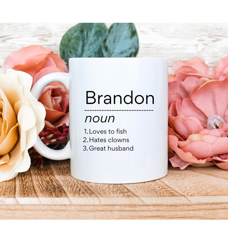 Personalized Name Definition Coffee Mug 11oz and 15oz, Customized Funny