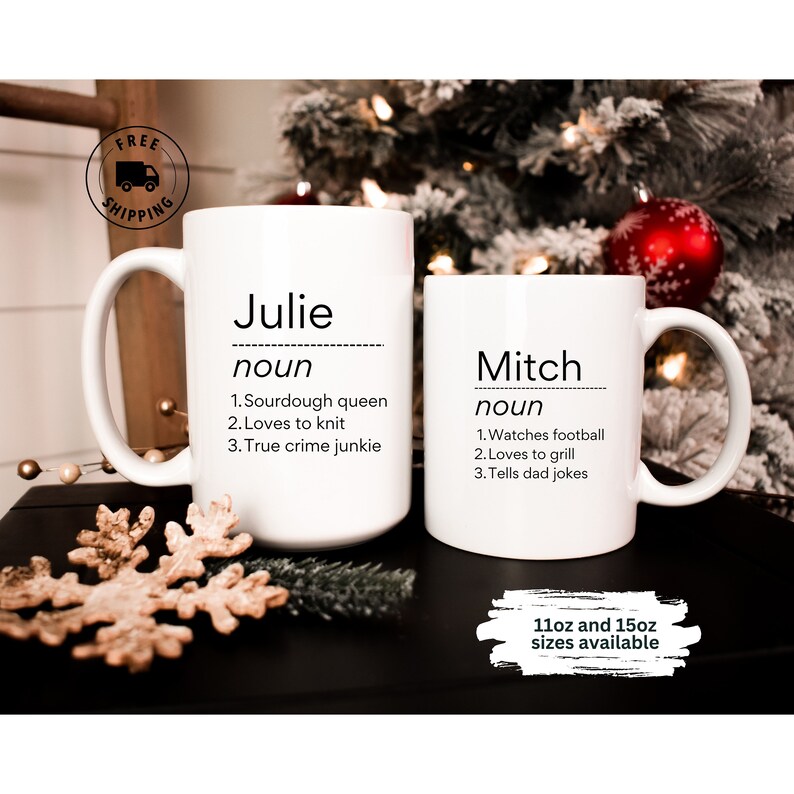 Personalized Name Definition Coffee Mug 11oz and 15oz, Customized Funny