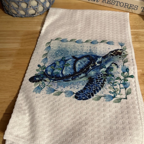 Sea Turtle Towel Etsy