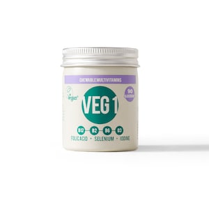 VEG 1 Multivitamin Chewable Vegan Supplement Orange and Blackcurrant Flavours image 5