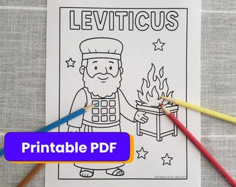 Levitikus Malvorlage: Hohepriester, Tora Bibellektion (PDF)