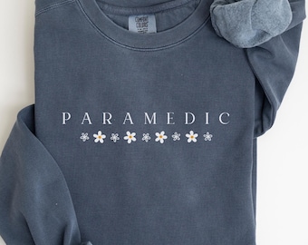 Paramedic Sweatshirt Comfort Colors, EMT Nurse Gift, Paramedic Crewneck Sweater, Paramedic Shirt For Women, EMT Nurse Sweatshirt, Emt Gifts