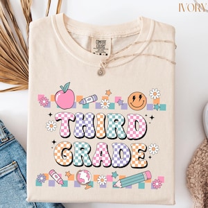 Comfort Colors® Third Grade Teacher Shirt, 3rd Grade Teacher Shirt, 3rd Grade T-Shirt, Back to School Shirt, Third Grade TShirt, Teacher Tee
