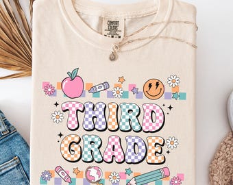 Comfort Colors® Third Grade Teacher Shirt, 3rd Grade Teacher Shirt, 3rd Grade T-Shirt, Back to School Shirt, Third Grade TShirt, Teacher Tee