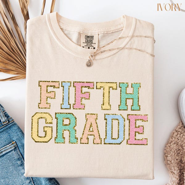Comfort Colors® Fifth Grade Teacher Shirt, 5th Grade Teacher Shirt, Back to School Shirt, 5th Grade T-Shirt, Elementary School Shirt