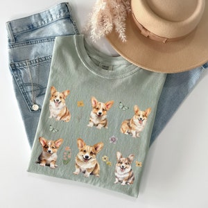 Cottagecore Corgi Shirt, Corgi Gifts, Corgi Mom Shirt, Corgi Lover Gift, Corgi Shirt, Corgi Mom Tshirt, Corgi Lover Shirt, Corgi Sweater