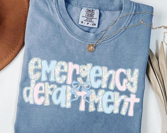 Comfort Colors Emergency Department Shirt, Er Room Shirt, Emergency Nurse Gift, Er Tech Shirt, Er Nurse Gift, Er Nurse Tshirt, Er Nurse Tee
