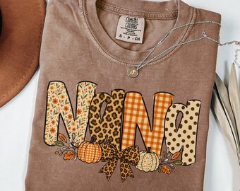 Camiseta de otoño para abuela, regalo para amantes de las calabazas, camiseta de calabaza para abuela, regalo de otoño para abuela, camiseta de abuela, regalo para abuela primeriza