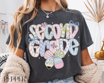 Comfort Colors Second Grade Teacher Shirt: Back To School Gift
