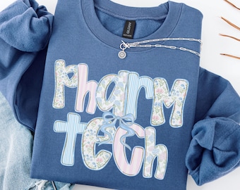 Pharmacy Technician Sweatshirt, Pharm Tech Gift, Pharmacist Crewneck