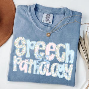 Comfort Colors Speech Pathology Shirt, Speech Pathology Gift, Coquette Speech Pathology Tshirt, SLP Shirt, SLP Gifts, Speech Pathology Tee