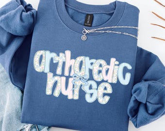 Sweat-shirt pour infirmière orthopédique, col rond pour infirmière orthopédique